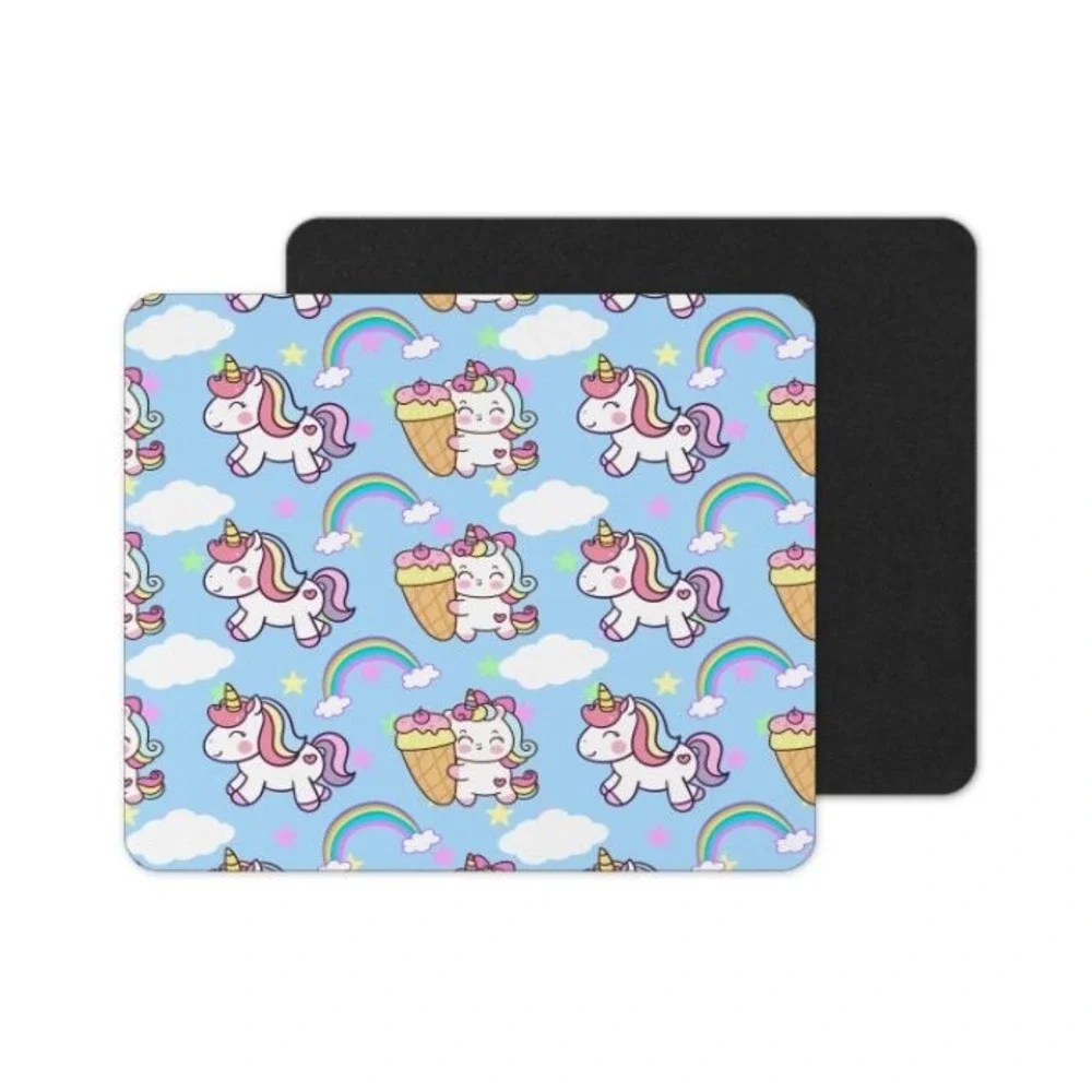 Unicorns And‎ Rainbows Mouse Pad: Vibrant Neoprene Computer Accessory